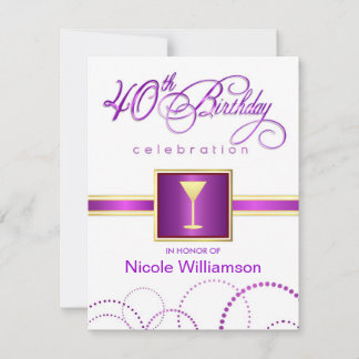 40 invitaciones a fiestas de cumpleaños - con mono