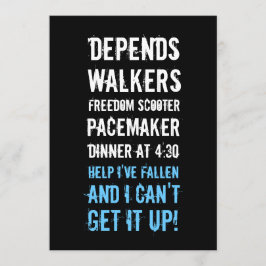 40 invitaciones de cumpleaños - Geezer