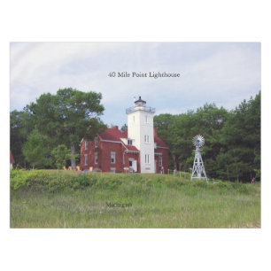 40 Mile Point Lighthouse mantel