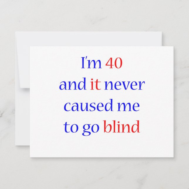40 Nunca se hizo ciego (Anverso)