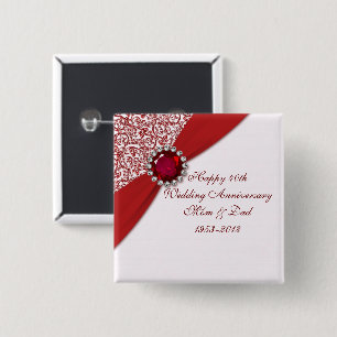 40.o Botón del aniversario de boda
