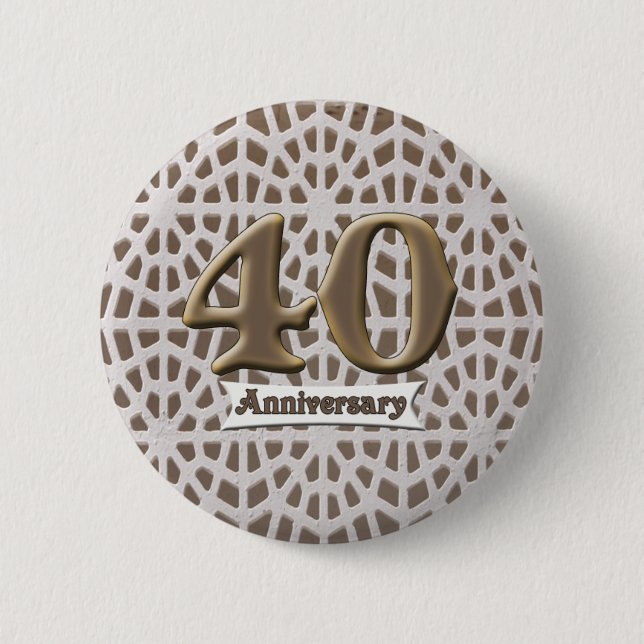 40.o Botón del aniversario de boda (Anverso)