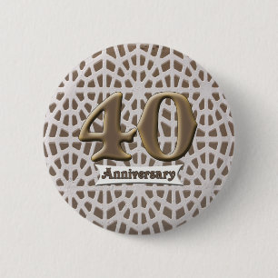 40.o Botón del aniversario de boda