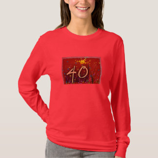40.o Camiseta del cumpleaños