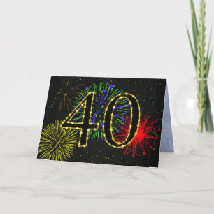 40.o Invitación de la fiesta de cumpleaños