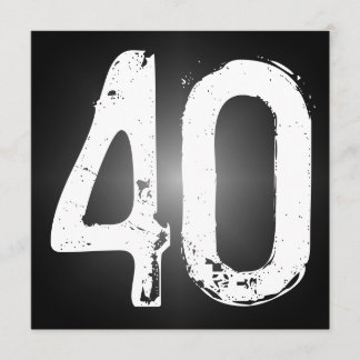 40.o Invitación de la fiesta de cumpleaños