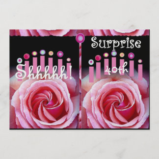 40.o Invitación de la fiesta de cumpleaños de la