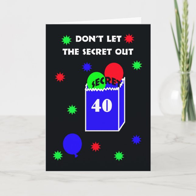 40.o Invitación de la fiesta de cumpleaños de la (Anverso)