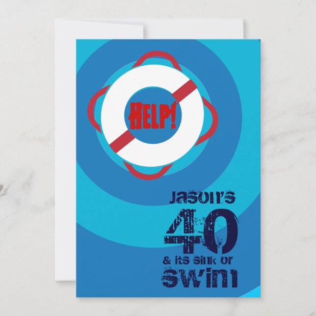 40.o Invitación de la fiesta en la piscina del (Anverso)