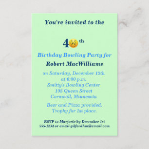 40.o Invitación feliz del fiesta de la cara del