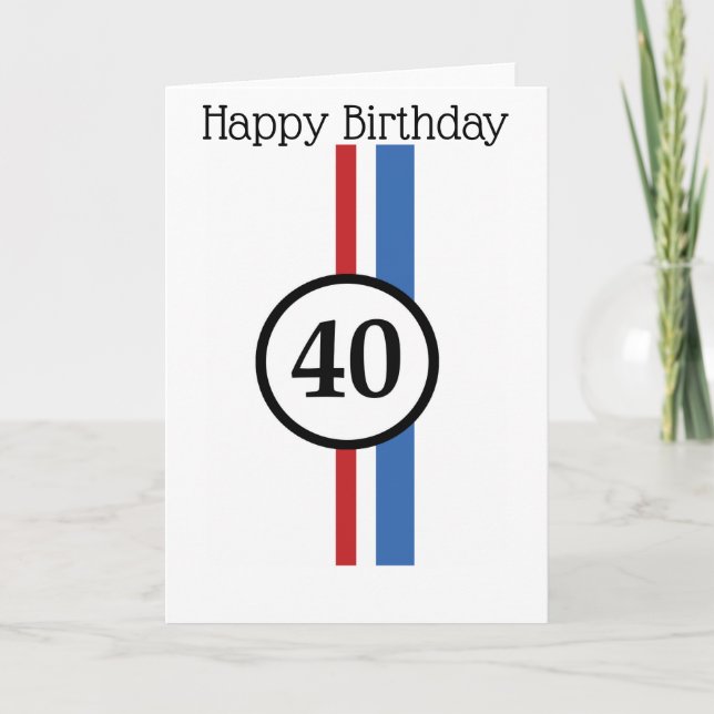 40.o Tarjeta de cumpleaños de Herbie (Anverso)