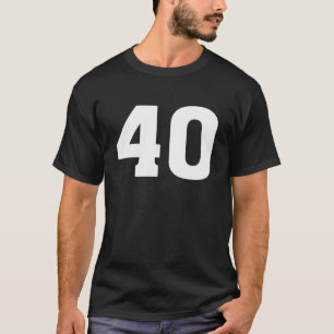 40 Sports Team Jersey - Número Front Back Player T