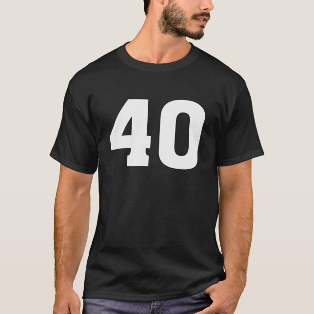 40 Sports Team Jersey - Número Front Back Player T (Anverso)