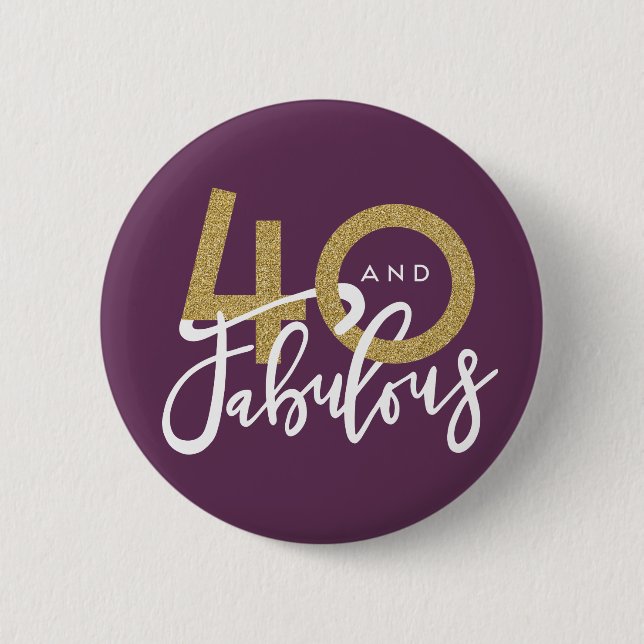 40 y botón fabuloso (Anverso)