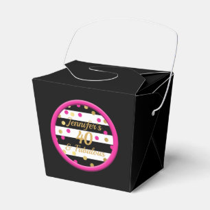 40 y cajas chinas negras fabulosas de la comida