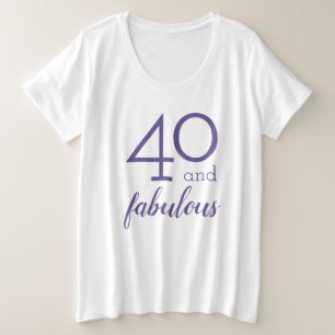 40 y cuadragésimo cumpleaños fabuloso