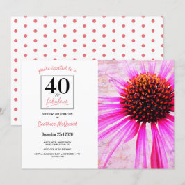 40 y fabulosa 40ª invitación fotográfica de cumple