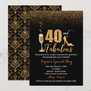 40 y fabulosa invitación a las mujeres por el cump