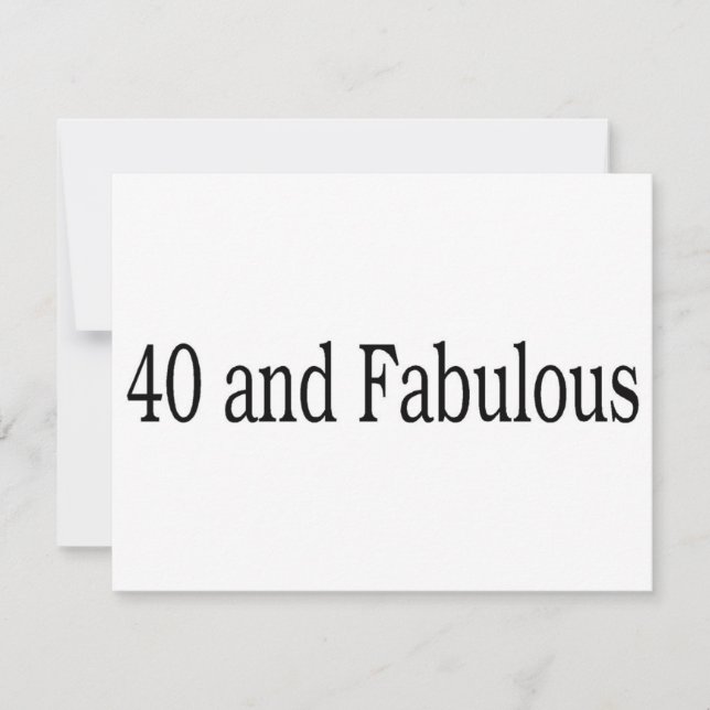 40 Y Fabuloso (Anverso)