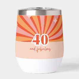 "40 y fabuloso", regalo de cumpleaños retro