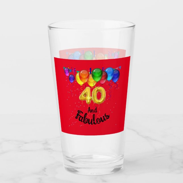40 y fabulosos globos de cumpleaños (Anverso)