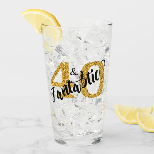 40 y fantásticos años fiesta de cumpleaños 40 (Anverso (hielo))