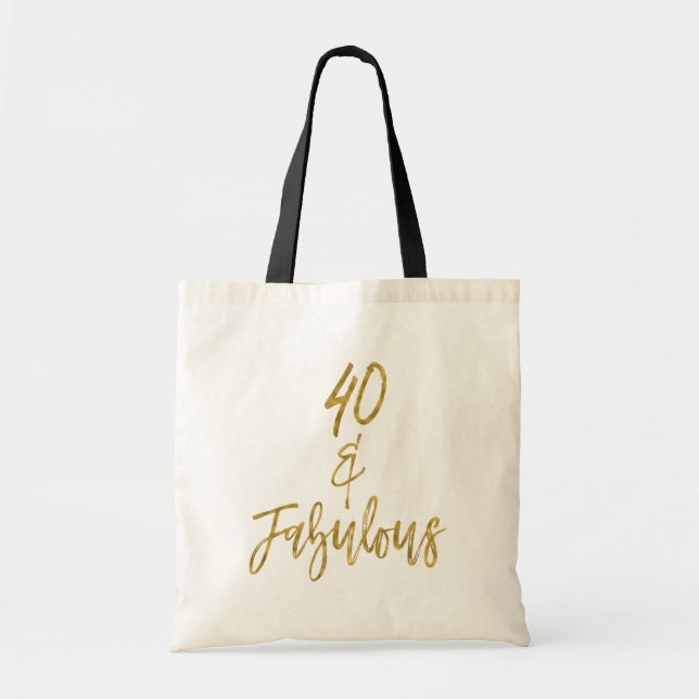 40 y la bolsa de cumpleaños del fabuloso Relieve m (Frente)