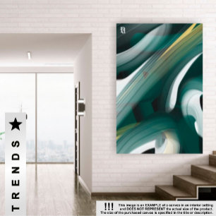 40x60" Tendencia Resumen de lienzo de arte Blanco 