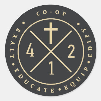 412 Pegatina redondo