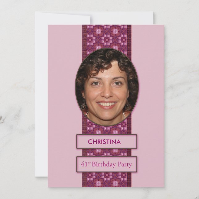 41.ª foto y nombre de la invitación a la fiesta de (Anverso)