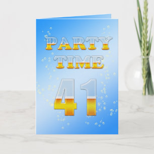 41.ª invitación para fiestas de cumpleaños con muc