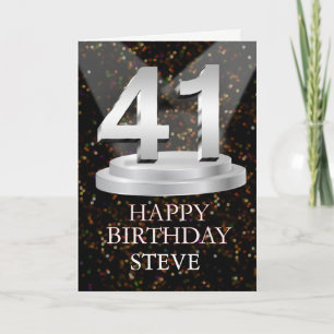 41.ª Tarjeta De Nombre Añadida Por Luces De Cumple