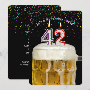42.ª Invitación a la fiesta de las velas de cumple