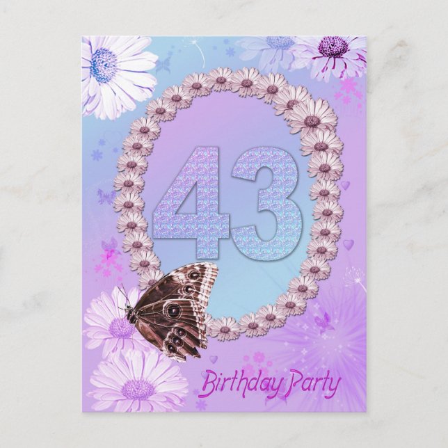43.ª invitación a la fiesta de cumpleaños (Anverso)