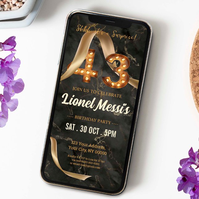 43.ª Invitación móvil de cumpleaños (Subido por el creador)