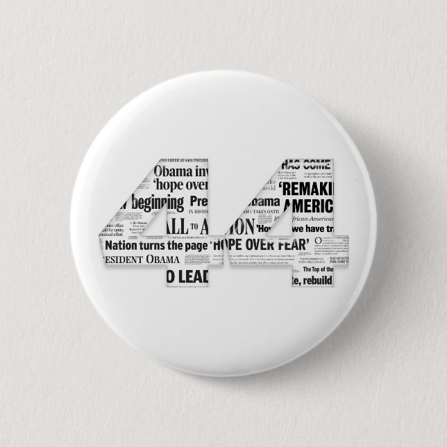 44: Botón del collage del título de la (Anverso)