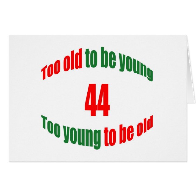 44 demasiado viejo (Anverso (Horizontal))