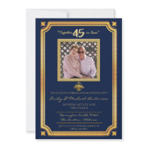 45º Aniversario de Boda - Invitaciones AÑADIR FOTO