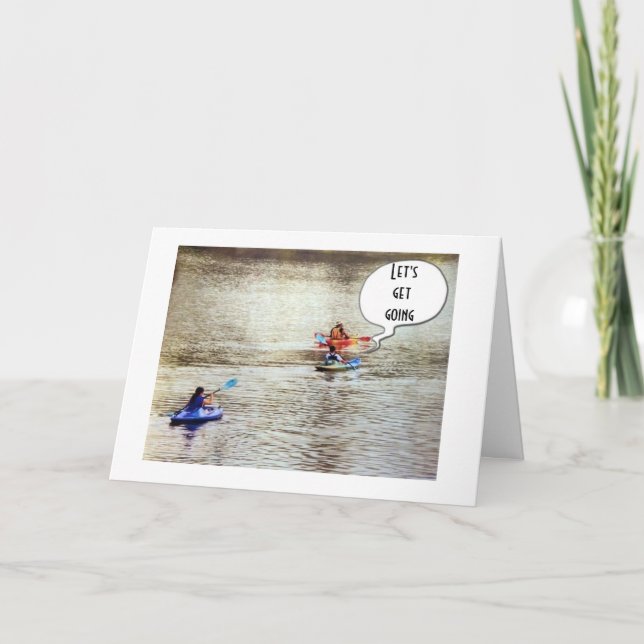 **45º CUMPLEAÑOS** TARJETA DE REUNIÓN ESTILO KAYAK (Anverso)