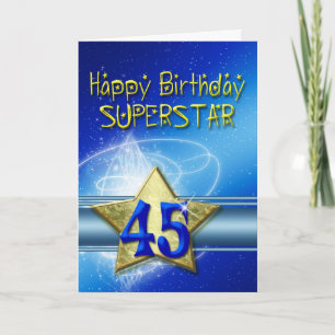 45.ª tarjeta de cumpleaños para Superstar