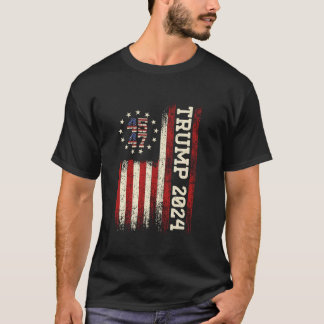 45 47 Trump 2024 Bandera Americana Camiseta