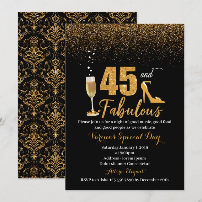 45 años y fabulosa invitación al nacimiento de las (Anverso / Reverso)