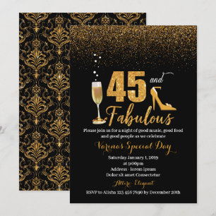 45 años y fabulosa invitación al nacimiento de las