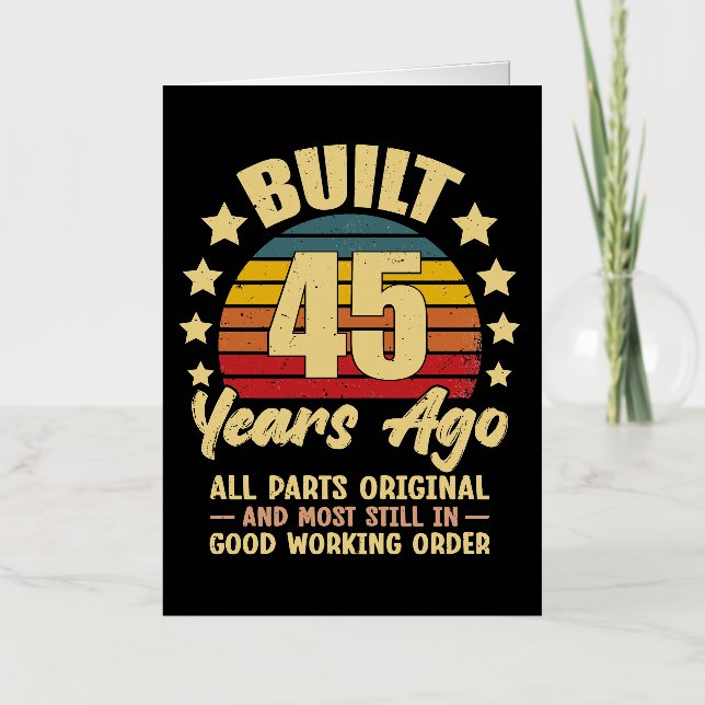 45 Years Ago All Parts Original 45th Birthday (Anverso)