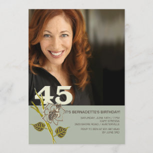 45a Invitación fotográfica por cumpleaños