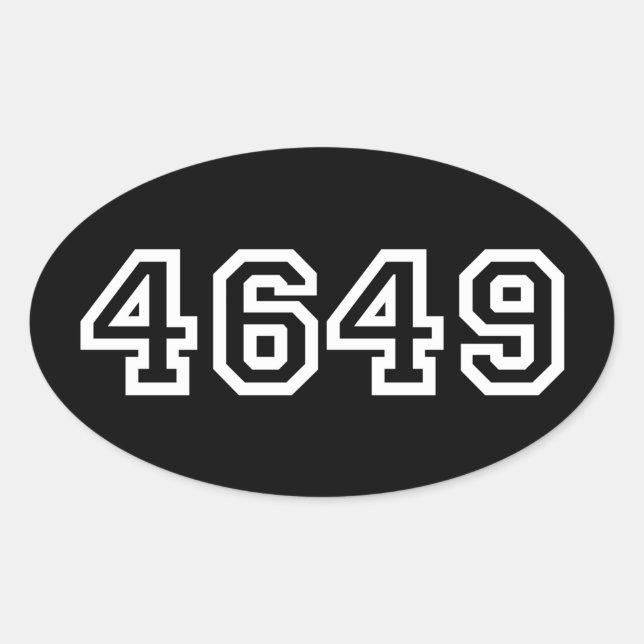 4649 Pegatina de la jerga japonesa Yoroshiku Oval (Anverso)