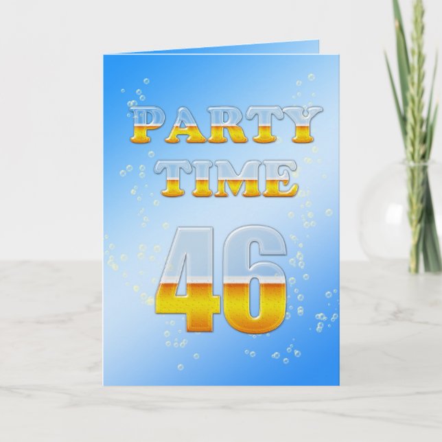 46.ª invitación a la fiesta de cumpleaños con much (Anverso)