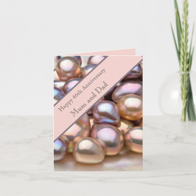 46.ª Tarjeta de Aniversario del Boda (Anverso)