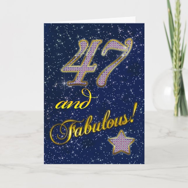 47.ª invitación a la fiesta de cumpleaños (Anverso)