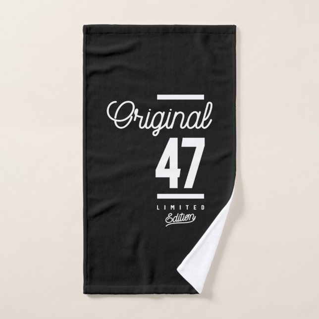 47 años - regalo gracioso de cumpleaños 47 (Toalla de mano)